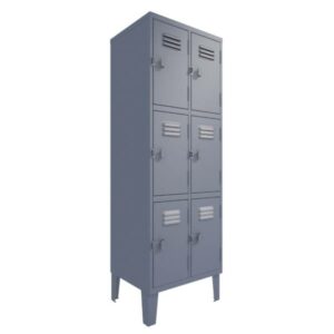 LOCKER 2 CUERPOS 6 PUERTAS